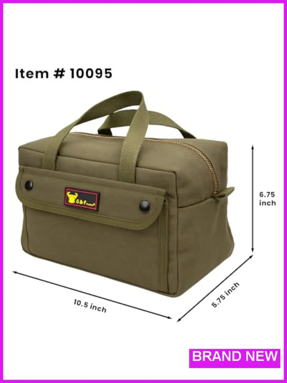 Waxed Canvas Military Duffle Bag, 24 Inch Heavy Duty Travel Gym Overnight